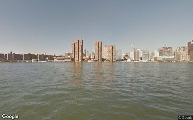 East River midchannel at 23rd Street