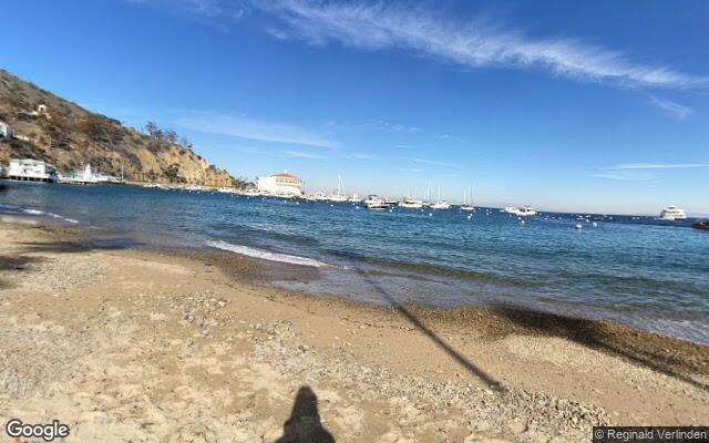 Avalon Beach 50ft west of pier toward Busy Bee Rest.