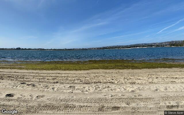 Mission Bay - northwest shoreline of Fiesta Island